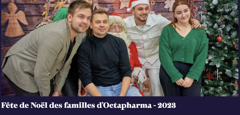 Photo de groupe Fête de Noel de l'entreprise Octapharma